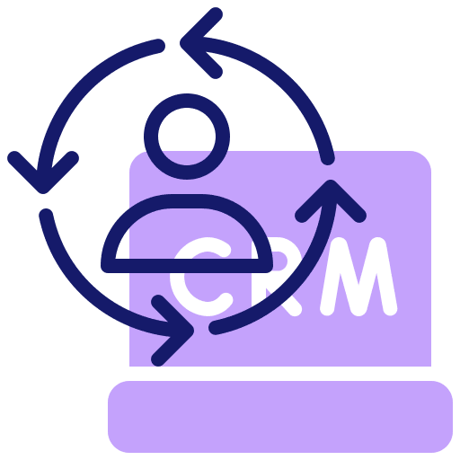 Persons circular person worker icon