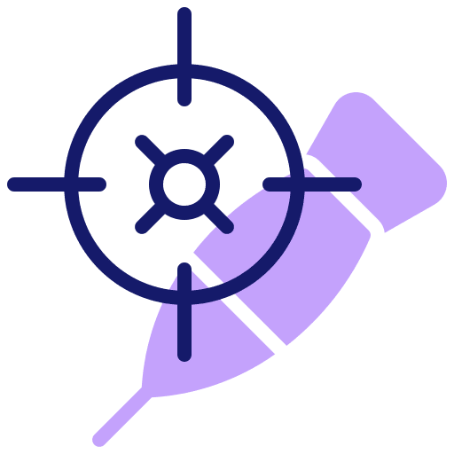 Shooting target sports and competition target shooting icon