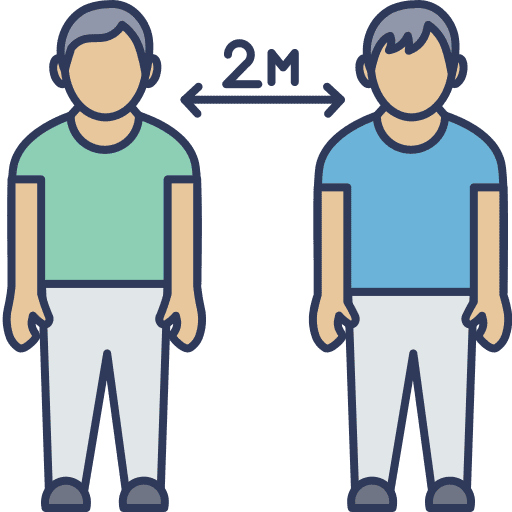 Keep distance keep distance 6 feet social distancing icon