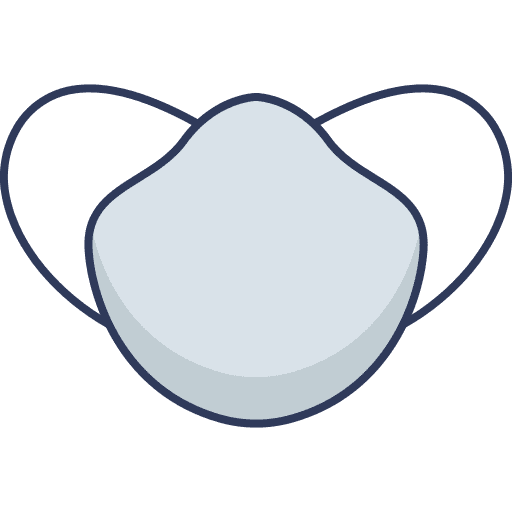 Medical mask coronavirus mascara mask icon