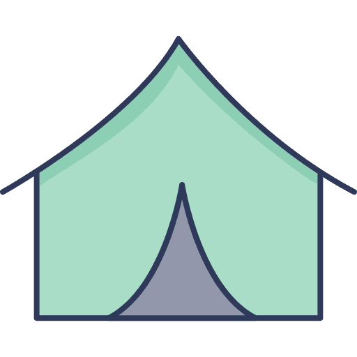 Tent medical camping camp icon