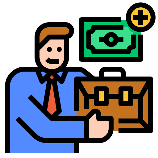 Investor economic investor briefcase icon