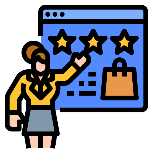 Review business marketing economic icon