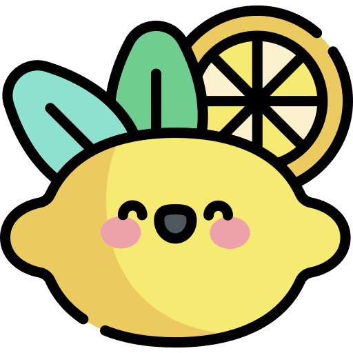 Lemon citrus food healthy food icon