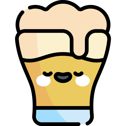 Beer pint beverage drink icon