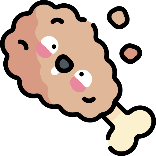 Chicken leg fried chicken food and restaurant chicken leg icon