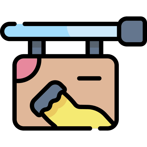 Bar food and restaurant signaling sign icon