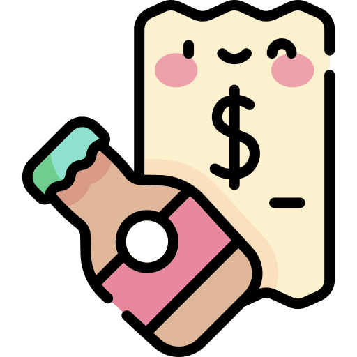 Bill alcoholic drink bill bar icon