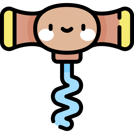 Corkscrew bottle opener bar open icon