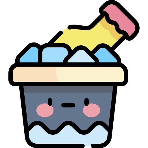 Ice bucket bucket beer bottle fresh icon