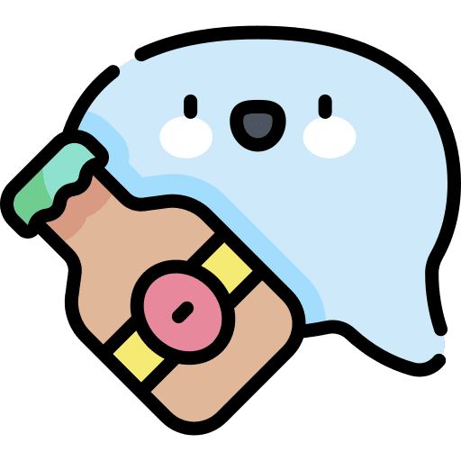 Chat beer bottle communications speech bubble icon