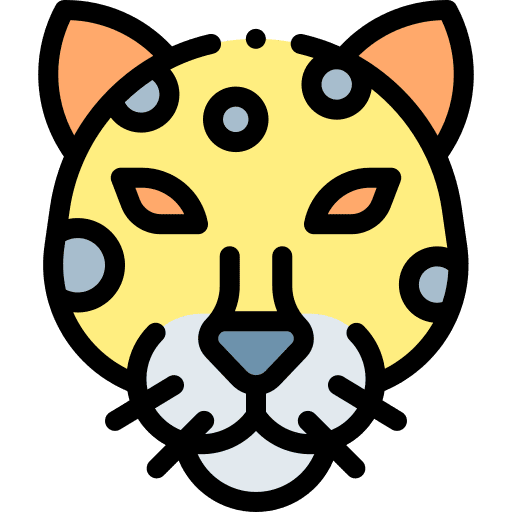 Jaguar animal kingdom zoo wild life icon