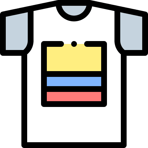 T shirt colombia t shirt jersey icon