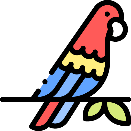 Parrot animal kingdom parrot fly icon