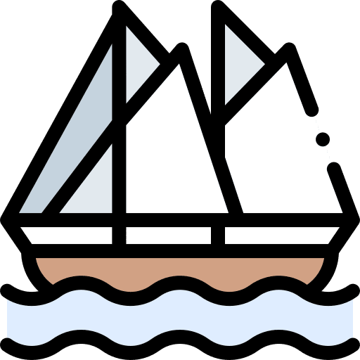Yacht ship transportation transport icon