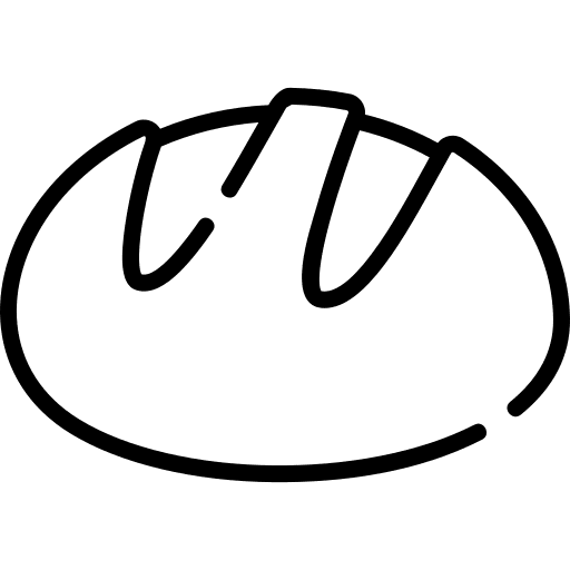 Bread bakery breakfast bread icon