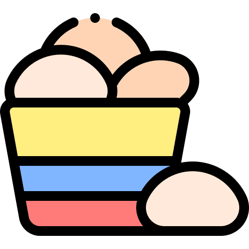 Pan de bono colombia food bread icon