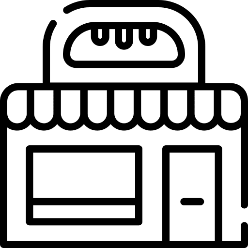 Bakery bakery store building icon