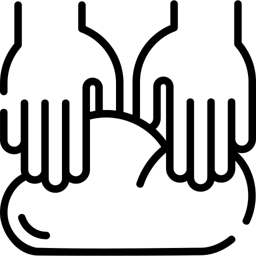 Knead cook bakery dough icon