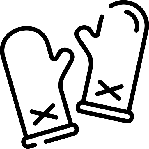 Oven mitts mitts kitchen oven glove icon