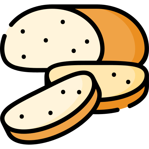 Bread loaf bread sliced bread icon
