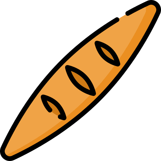 Bread meal bakery breakfast icon