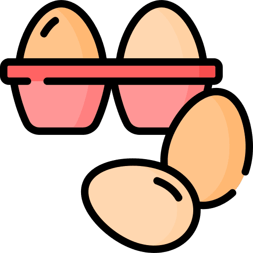 Eggs food and restaurant cooking food icon