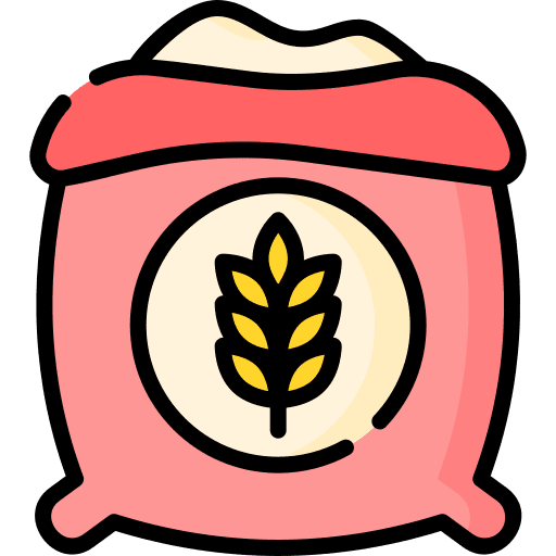 Flour food farming bag icon
