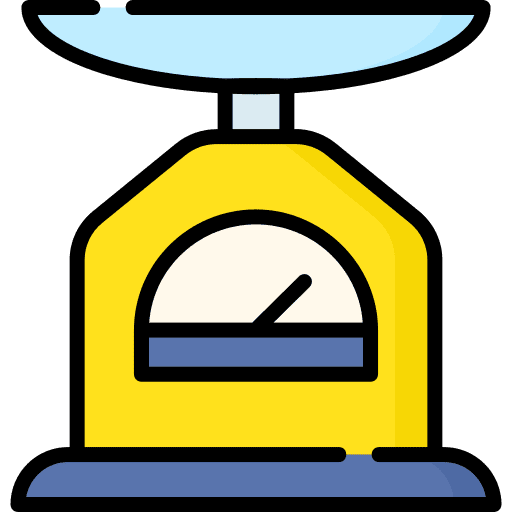Weight food and restaurant food weight icon
