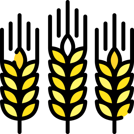 Wheat cereal farming harvest icon