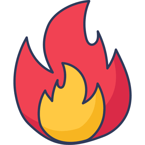 Fire danger fire nature icon