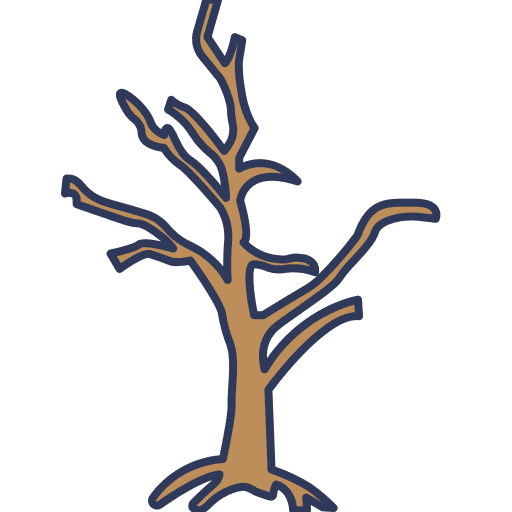 Dead tree garden dead tree botanic icon