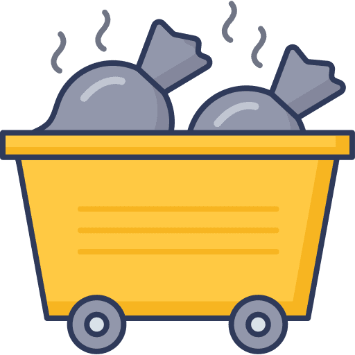 Garbage trash container garbage icon