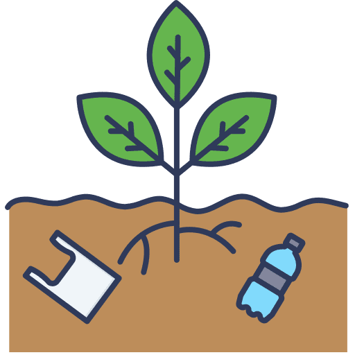 Rubbish soil plastic bag rubbish icon