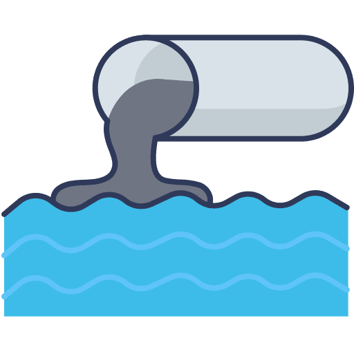 Water pollution ecology and environment water pollution waste water icon