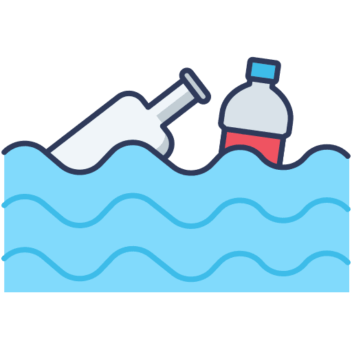 Water pollution plastic ecology and environment water pollution icon