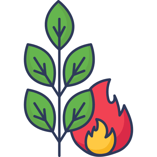 Burning tree ecology and environment burning flammable icon
