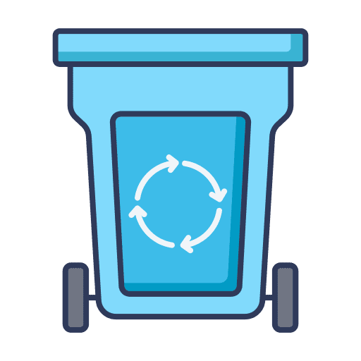 Garbage dustbin recycle garbage icon