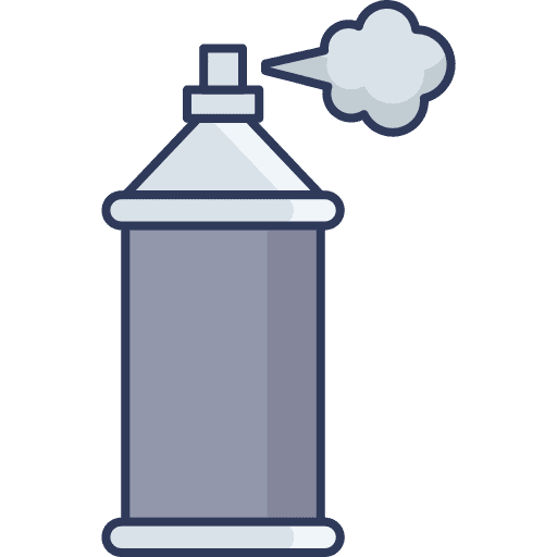 Spray ecology and environment gas spray icon