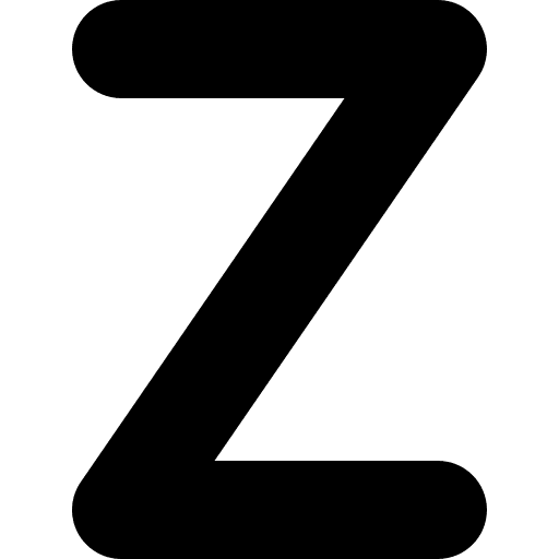 Z z abecedary alphabet icon