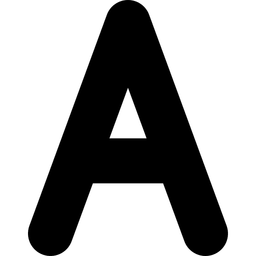 A alphabet a abecedary icon