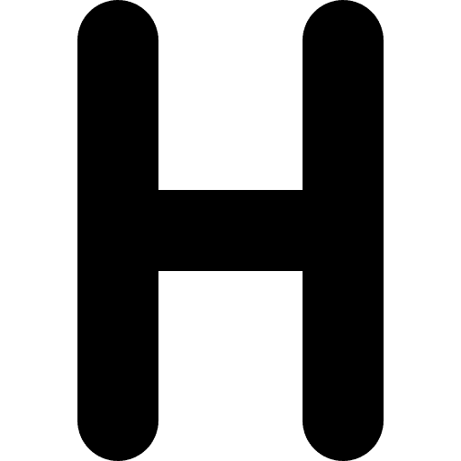 H h education abecedary icon