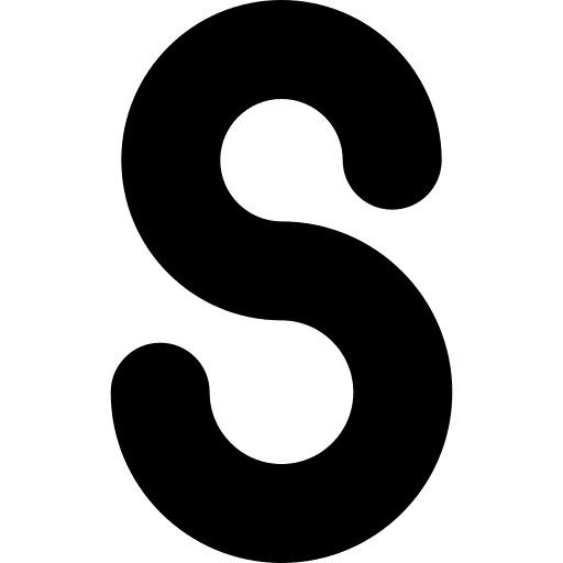 S shapes and symbols alphabet s icon