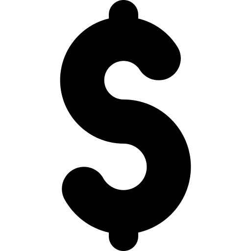 Dollar shapes and symbols business and finance banking icon