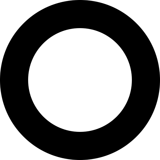 O o vowel letter icon