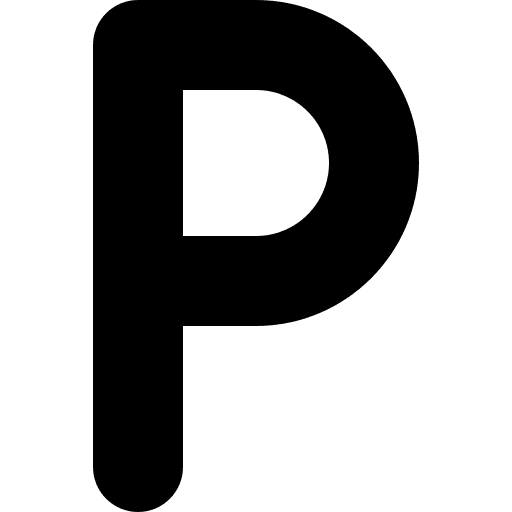 P abecedary p alphabet icon