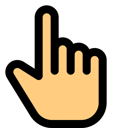 Up sign up sign hand hand pointer icon