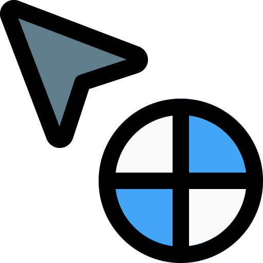 Selected arrow disable cursor clicking icon