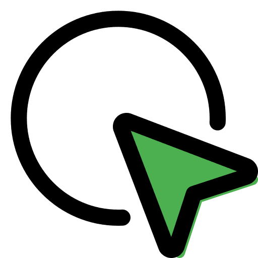 Single arrow cliker single icon