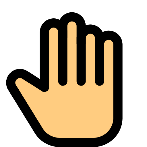 Stop hands and gestures cursor hand gesture icon